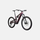 Bicicleta eléctrica de montaña Specialized Turbo Levo 4 Comp en color granate con cuadro de carbono y suspensión Fox.