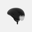 Casco de ciclismo aerodinámico Kask Bambino Pro en color negro mate con visera magnética, disponible en Velo Store Mx