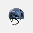 Casco de ciclismo aerodinámico KASK Nirvana en color azul con diseño ergonómico y ventilación avanzada de Velo Store Mx
