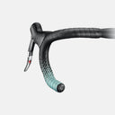 Cinta de manubrio Velo Store Mx Ciclovation Advanced Leather Touch con diseño degradado de negro a turquesa y gel