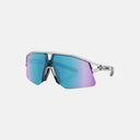 Gafas de ciclismo Velo Store Mx Koo HYPE con montura transparente y lentes Zeiss de espejo azul y violeta