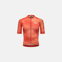 Jersey de ciclismo Velo Store Mx Pas Normal Studios Mechanism en color naranja con estampado técnico y ajuste race-fit