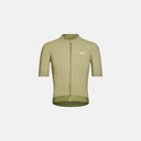 Jersey de ciclismo Velo Store Mx Essential en color verde oliva con cremallera frontal y ajuste cómodo para ruta.