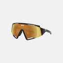 Gafas deportivas Velo Store Mx Koo Spectro con montura negra y lente espejada naranja para ciclismo de alto rendimiento