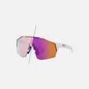 Lentes deportivos Velo Store Mx Koo Alibi con montura blanca y lentes fotocromáticos de efecto degradado