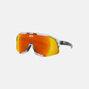 Lentes deportivos Velo Store Mx Koo Demos con lente panorámica naranja ZEISS y montura transparente