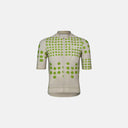 Maillot de ciclismo Velo Store Mx Pas Normal Studios Essential con estampado de puntos verdes sobre fondo beige claro