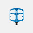 Pedales Velo Store Mx Deity Flat Trak azules de aluminio mecanizado con pines de agarre para MTB