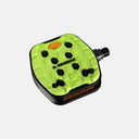 Pedales Velo Store Mx Look Trail Grip en color verde lima con inserciones de caucho Vibram para mayor agarre