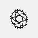 Plato ovalado negro Velo Store Mx AbsoluteBlack Boost para bielas SRAM con 3mm de offset y diseño mecanizado CNC