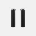 Puños de bicicleta de montaña Velo Store Mx Deity Slimfit negros con patrón de diamante y abrazaderas de bloqueo