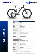 Bicicleta Giant Fathom 2 29 T-M (2021) - Velo Store Mx