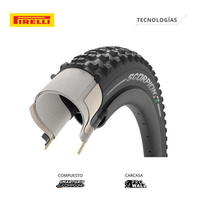 Pirelli Cubierta MTB Scorpion Trasera ProWall 29´´ Tubeless
