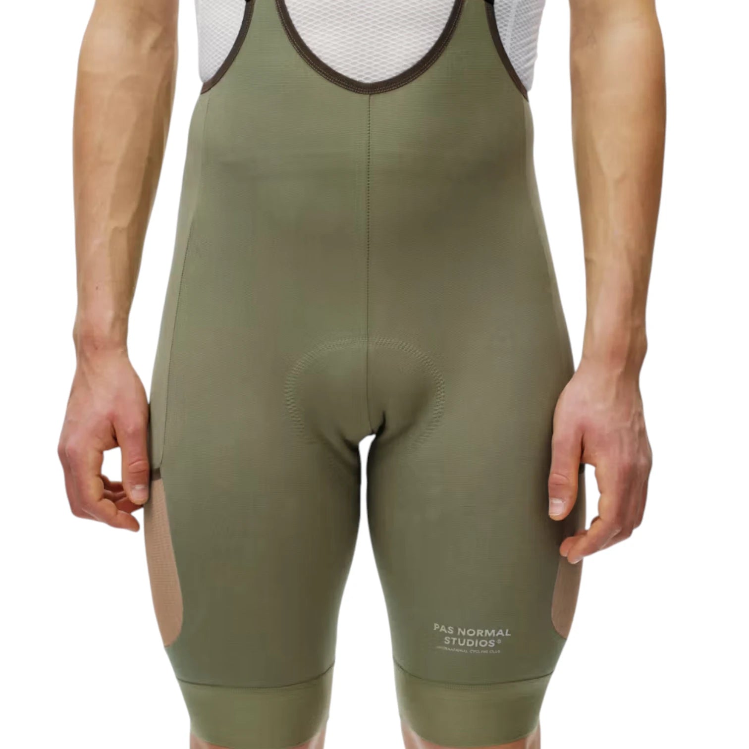 Pas Normal Studios Escapism Cargo Bibs Light Olive-thumbmail-5