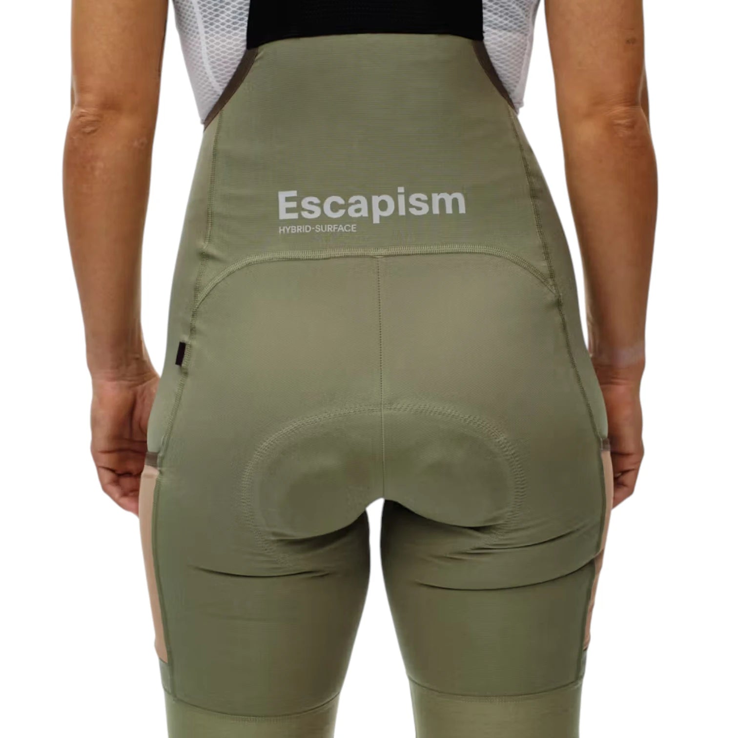 Pas Normal Studios Mujer Escapism Cargo Bibs Light Olive-thumbmail-8