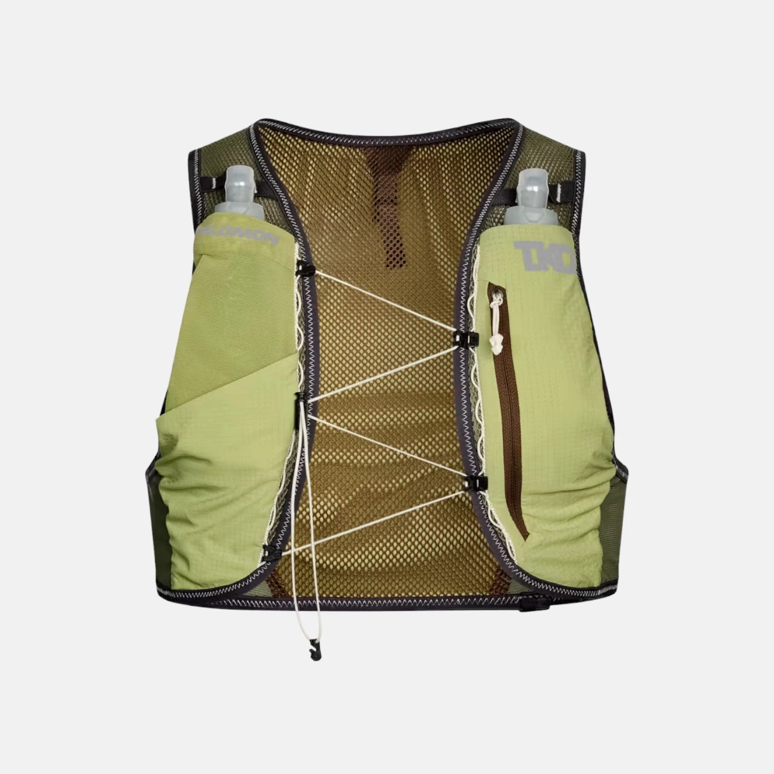 RACE SKIN 2 Salomon x Pas Normal Studios Chaleco de Hidratacion T.K.O. Moss Green