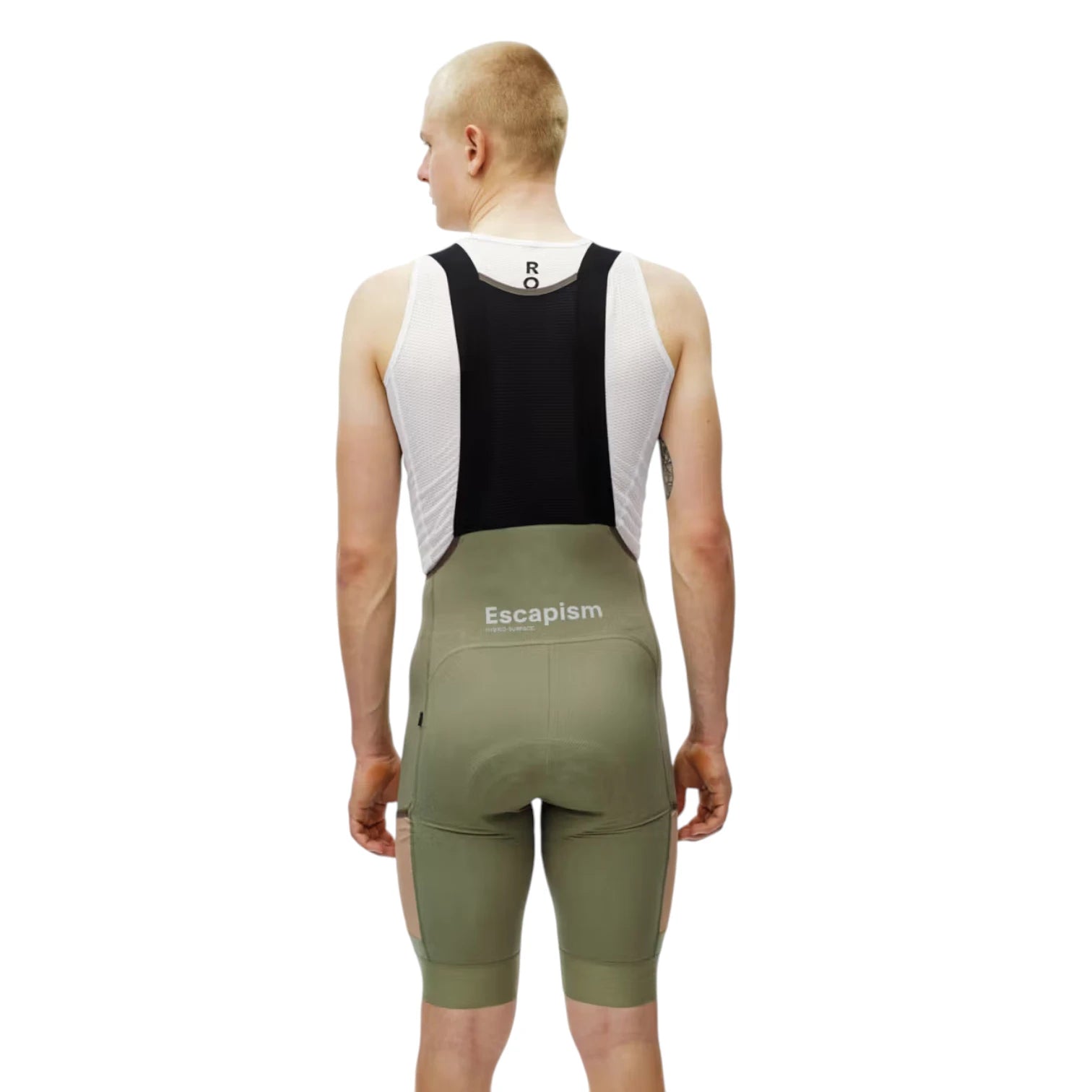 Pas Normal Studios Escapism Cargo Bibs Light Olive-thumbmail-4