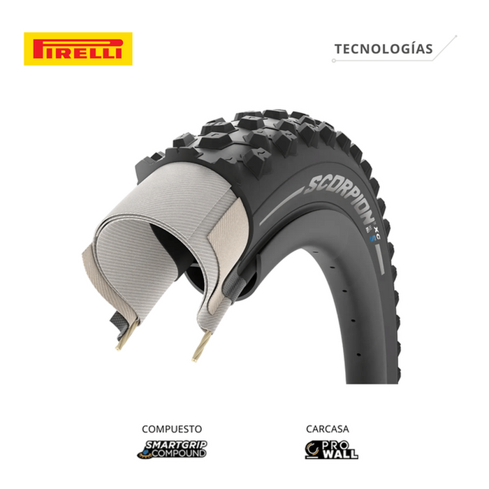Llanta MTB Pirelli Scorpion XC S ProWall 29×2.2 - Velo Store Mx