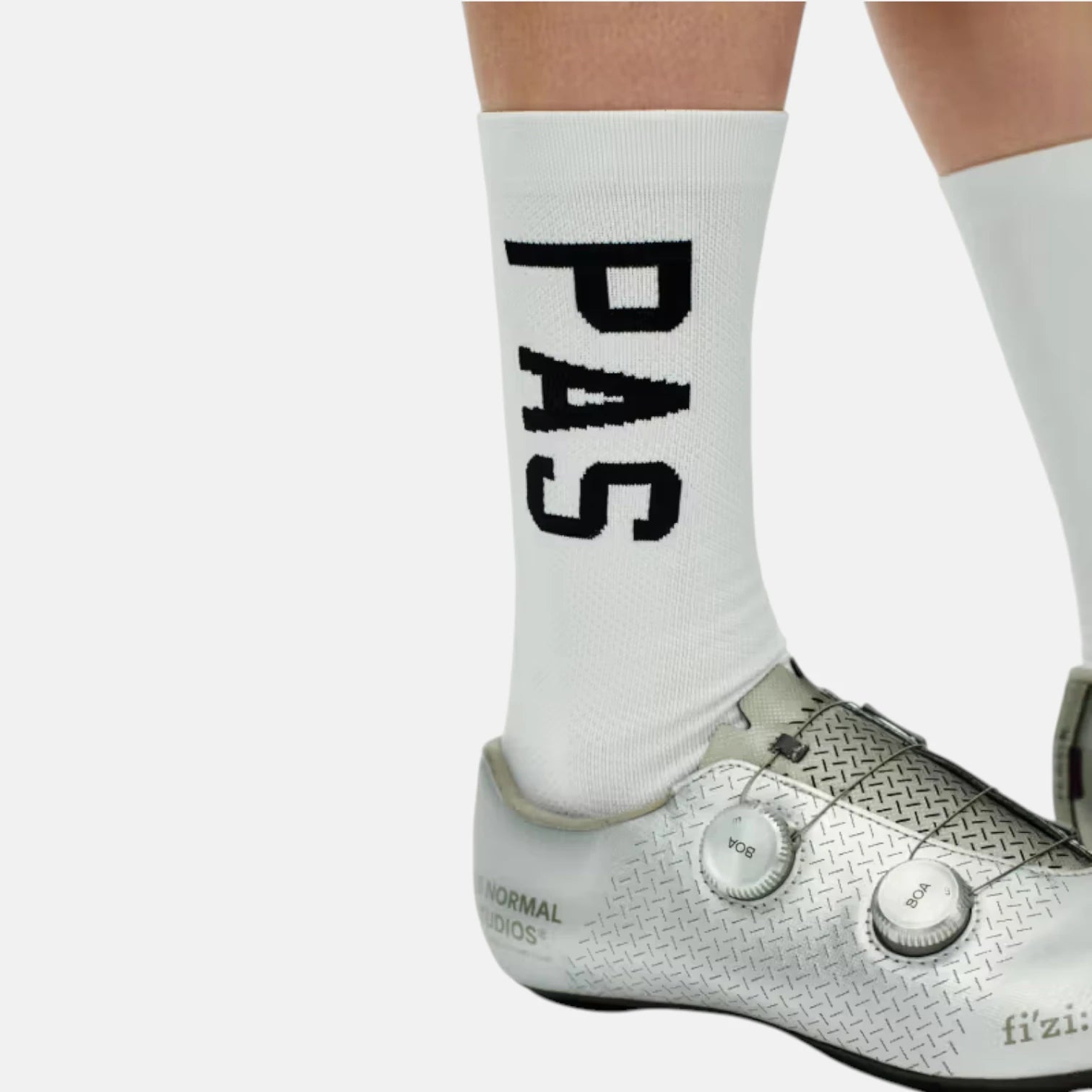 Pas Normal Studios Race Socks White White-thumbmail-3
