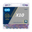 Cadena KMC 10v X10 Aurora Blue 116E