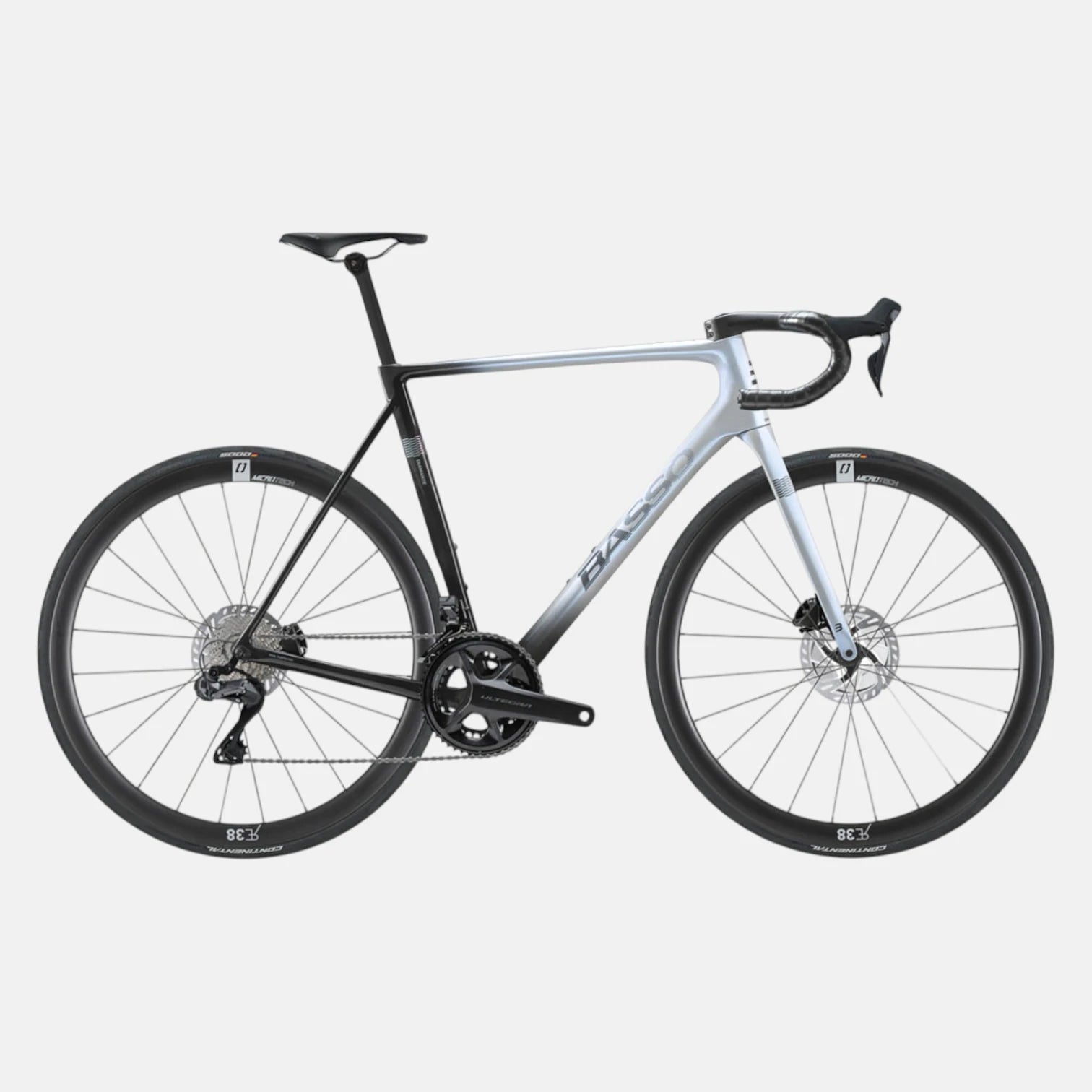 Bicicleta Basso Diamante Disc Fade Opal White 56 - Ultegra Di2 - Microtech RE38