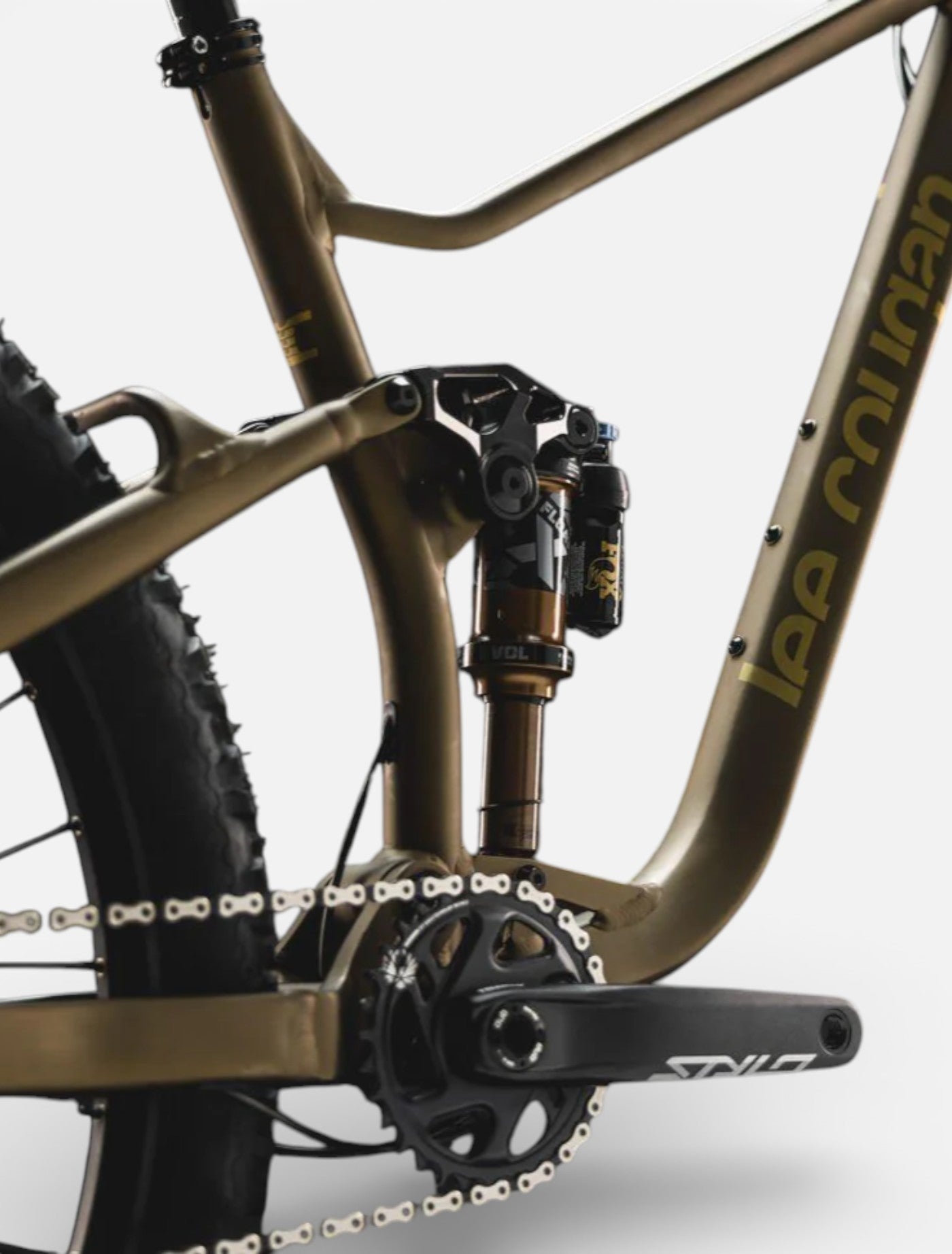 Bicicleta Lee Cougan Quest Race Gold | Doble Suspención | Microtech