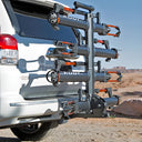 Combo Rack + Extensión Kuat NV 2.0 de 2" Gris Naranja 4 Bicicletas