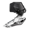 Desviador delantero SRAM Rival AXS E1 2x con Ajuste Automático para ciclista de carretera de alto rendimiento en vista frontal