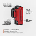 Luz Trasera Lezyne STRIP PRO Ai Alert 400+ Lumens Lámpara con Luz LED