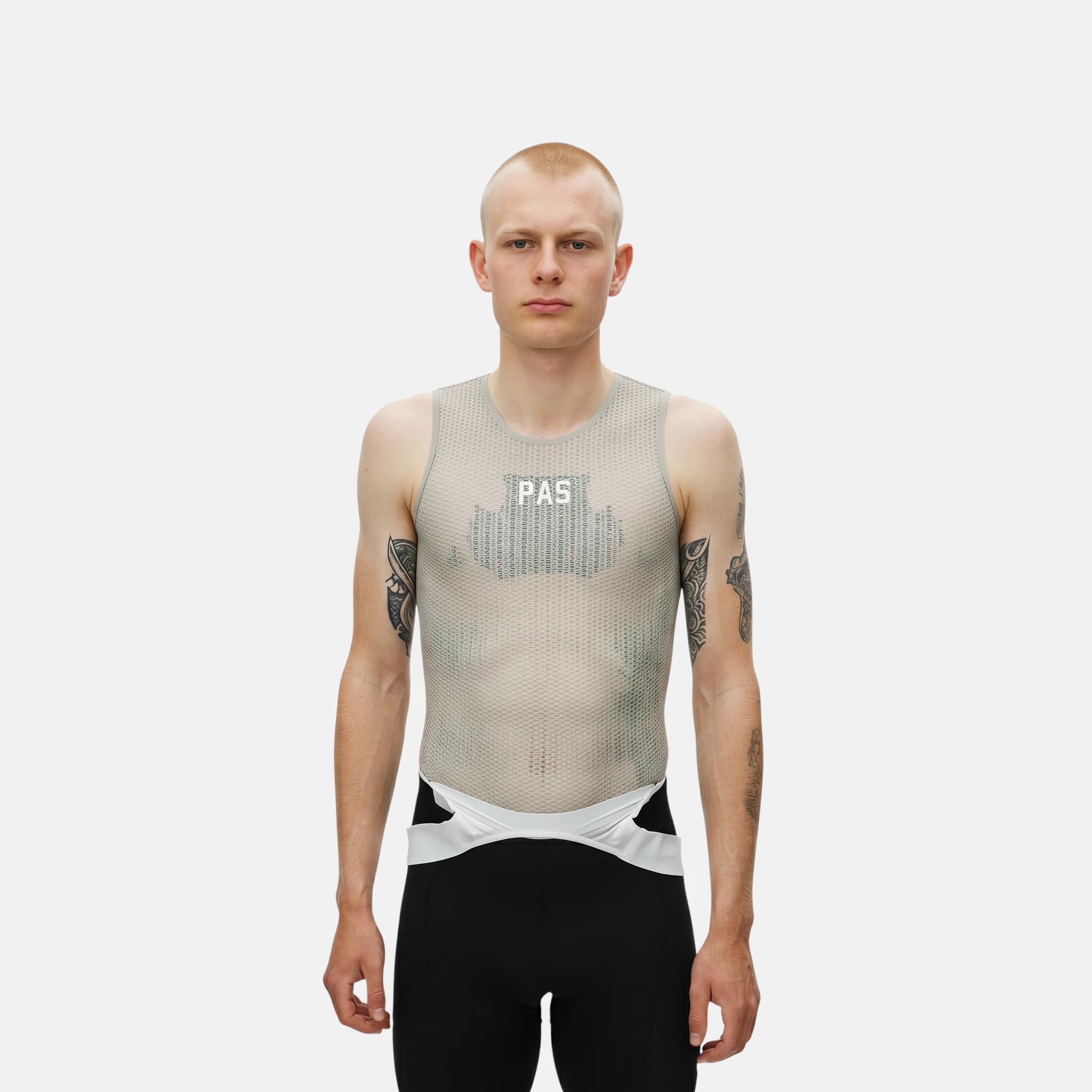 Pas Normal Studios Mechanism Pro Sleeveless Baselayer Light Grey
