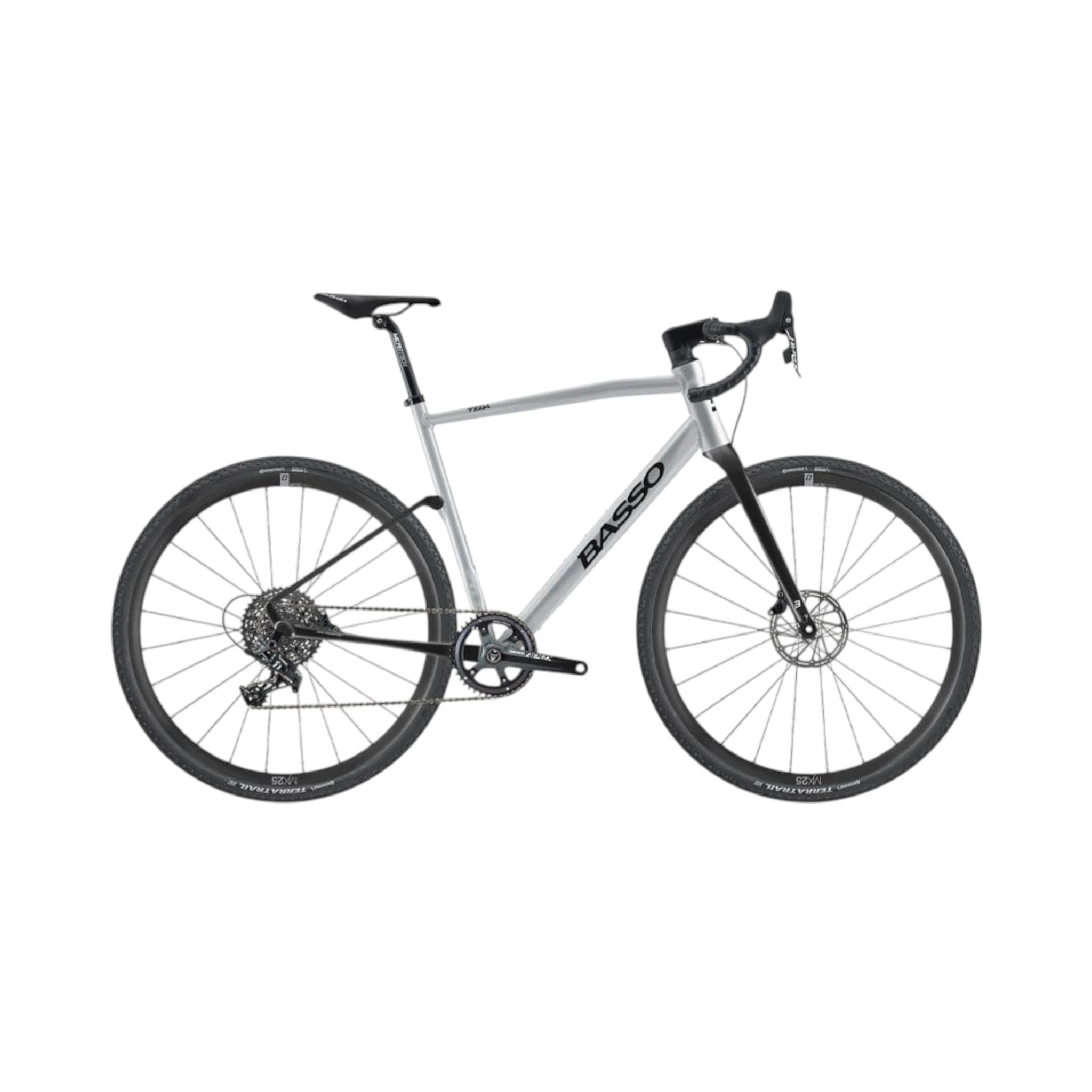 Bicicleta Basso Tera Gravel Silver L – SRAM APEX 1×11 – Microtech MX 25