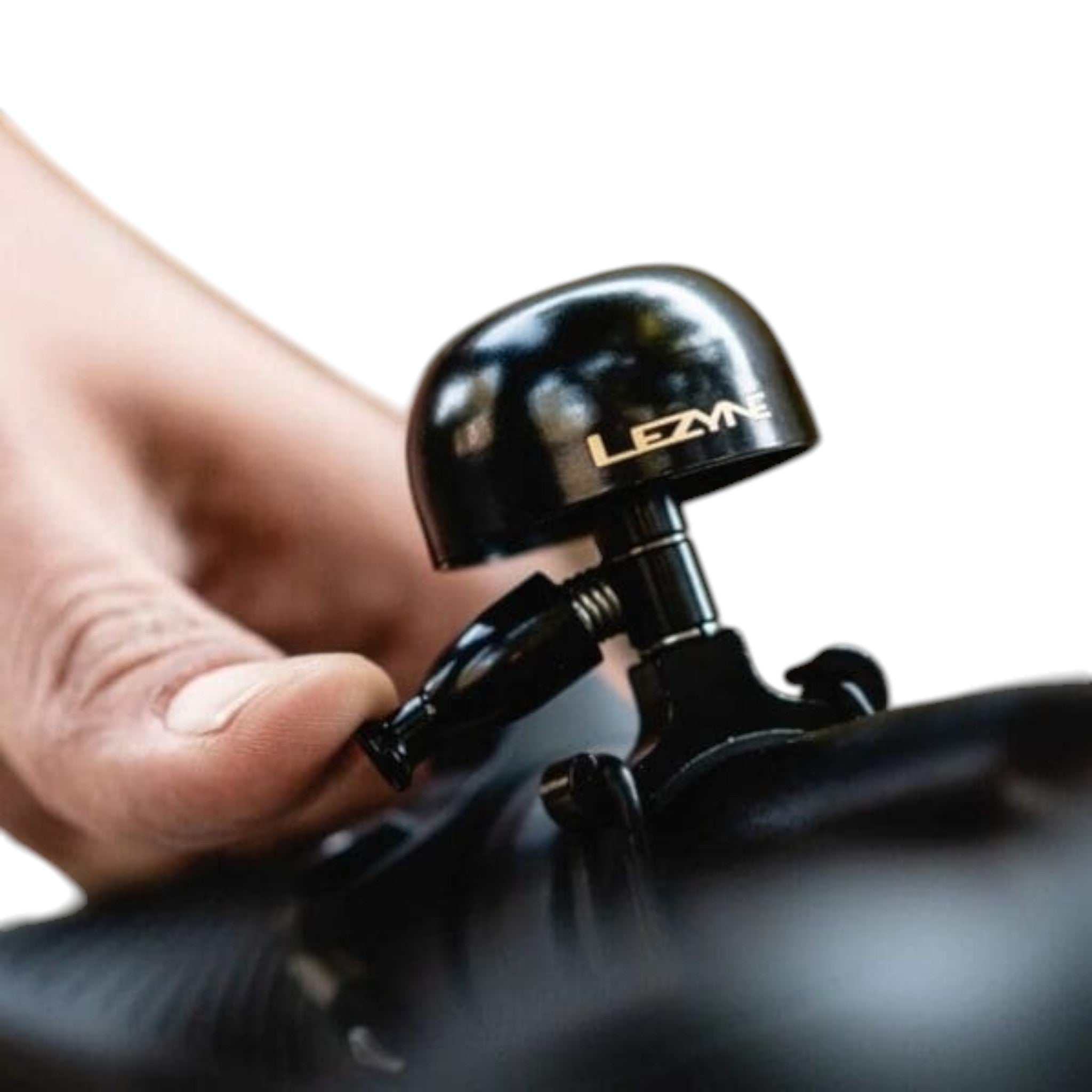 Campana para Bicicleta Lezyne Clásica de Latón Negro Mediana