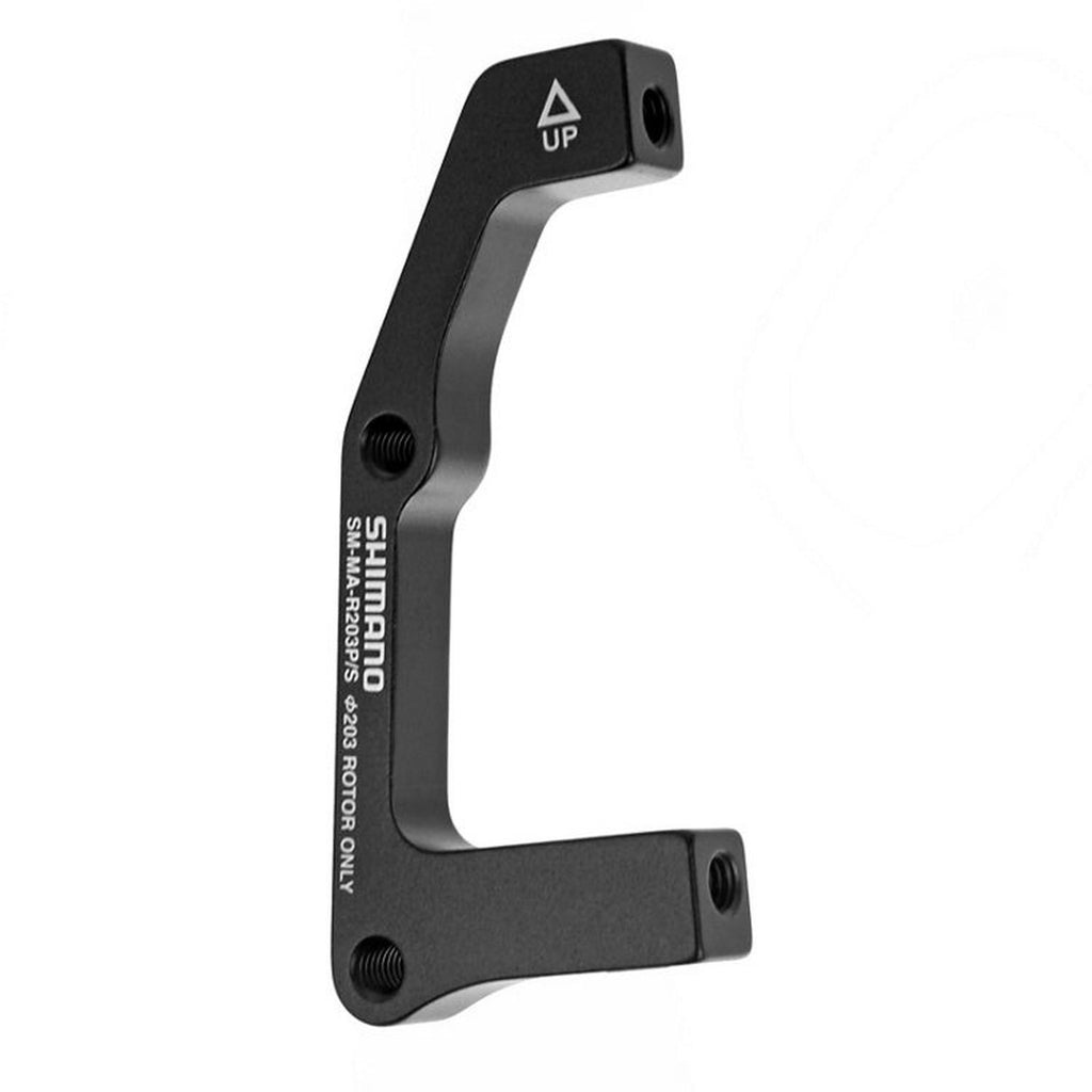 Adaptador Freno Disco Bicicleta SM-MA-F180P/P2 | PM-PM 160 A 180 Mm | Aleación De Aluminio | Color Negro