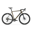 Bicicleta de gravel Basso Palta en color arena y negro, cuadro de carbono y frenos de disco