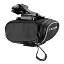 Bolsa de sillín Lezyne negra para bicicleta, compacta y resistente para ciclismo de ruta o montaña disponible en Velostor México