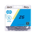 Cadena KMC 6v Z6 Gris