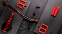 Set de accesorios Deity MTB en color rojo y negro, disponibles en Velostore México