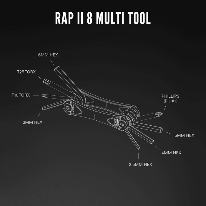 Lezyne Rap II 8 Multi Tool - Velo Store Mx