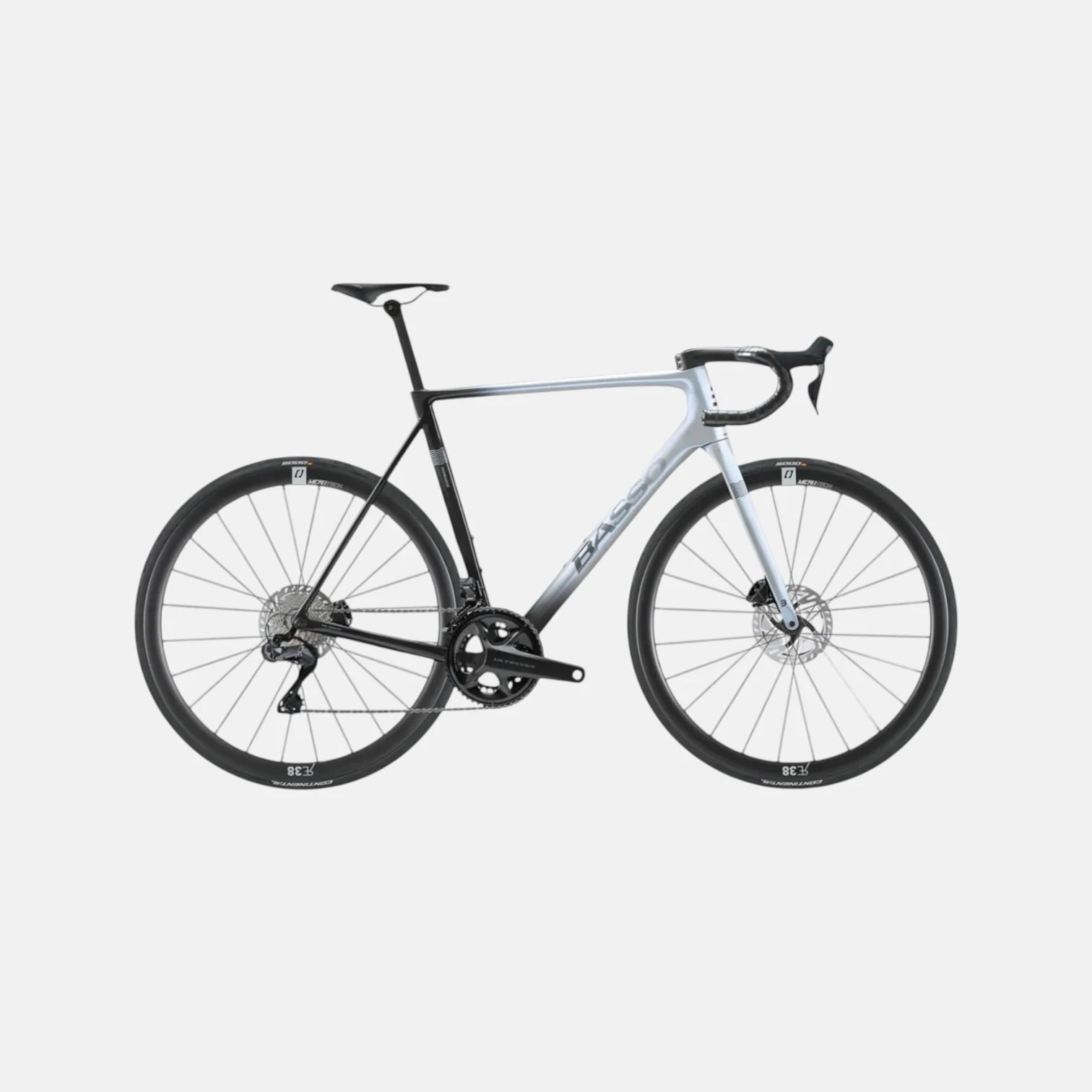 Bicicleta Basso Diamante Disc Fade Opal White 56 - Ultegra Di2 - Microtech RE38
