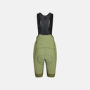 Bibs de ciclismo Velo Store Mx Pas Normal Studios Essential para mujer en color verde oliva con tirantes de malla.