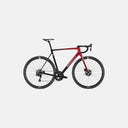 Bicicleta de carretera Velo Store Mx Basso Diamante Disc en color rojo candy con cuadro de carbono y componentes Dura-ace