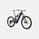 Bicicleta eléctrica de montaña Velo Store Mx Turbo Levo Pro Carbon G4 en color azul oscuro con suspensión FOX Factory