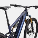 Bicicleta eléctrica Velo Store Mx Turbo Levo Pro Carbon G4 azul con suspensión FOX Factory y cuadro de carbono.
