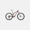 Bicicleta de montaña Specialized Epic 8 Expert en color burdeos satinado, cuadro de carbono y suspensión de 120mm.