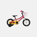 Bicicleta infantil Velo Store Mx Liv Adore de 12 pulgadas en color magenta con canasta blanca y ruedas de apoyo