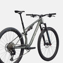 Bicicleta de montaña Specialized Chisel Comp en color gris, cuadro de aluminio, suspensión doble y transmisión SRAM.