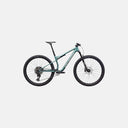 Bicicleta de montaña Specialized Epic 9 Sport en color verde azulado, cuadro de carbono, doble suspensión y transmisión SRAM