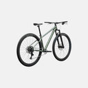 Bicicleta de montaña Specialized Rockhopper Sport en color verde oliva con cuadro de aluminio y frenos hidráulicos.