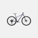 Bicicleta de montaña Specialized Rockhopper Comp en color Satin Mauve Metallic con suspensión RockShox y transmisión Shimano