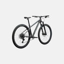 Bicicleta de montaña Specialized Rockhopper Sport negra con cuadro de aluminio, transmisión microSHIFT y frenos Shimano.